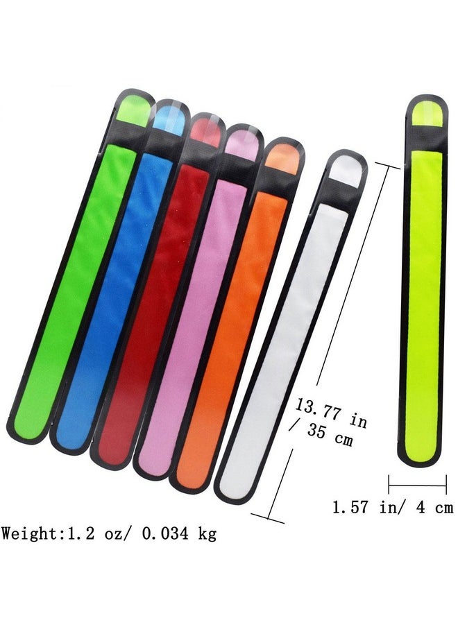 AMNQUERXUS Led Glow Slap Bracelet Light Up Wristband 7 Pack High Visibility Safety Gear For Cycling Walking Running Concert Camping Outdoor Sports Fits Women Men & Kids (7 Pack (Colorful))  - Image 5