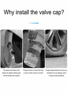 KASTWAVE غطاء صمام إطار السيارة، 12 قطعة من الفلوريسنت الأزرق، غطاء صمام مضيء للدراجة النارية، أغطية صمام عجلة عالمية للسيارة والشاحنات والدراجات النارية وإطارات الدراجات، تحتاج إلى ضوء الشمس لامتصاص الطاقة  - Image 5
