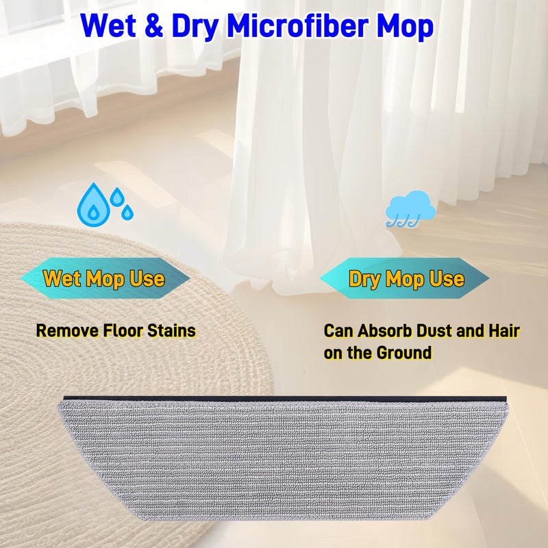 Avaenzo Replacement Mop Pads Compatible with Shark AV2800ZE RV2820YE RV2820ZE AV2820S AV2820AE RV2800AE RV2800S PowerDetect Never Touch Pro Robot Vacuum,Washable Reusable Replacement Microfiber Soft Mop Pads - Image 4