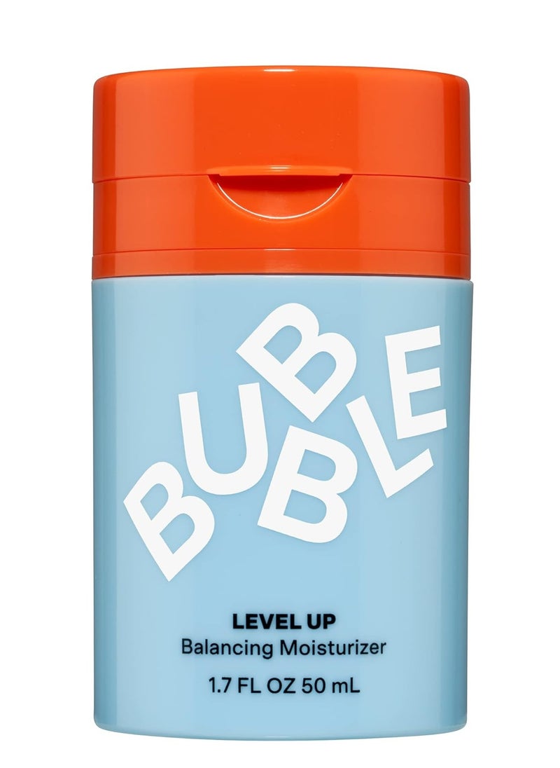 Bubble - Bubble Skincare Level Up Balancing Face Moisturizer - Hydrating Gel Moisturizer Formulated with Zinc PCA + Niacinamide for Improved Texture & Radiance - Skin Care for Oily or Combination Skin (50ml) - Image 1