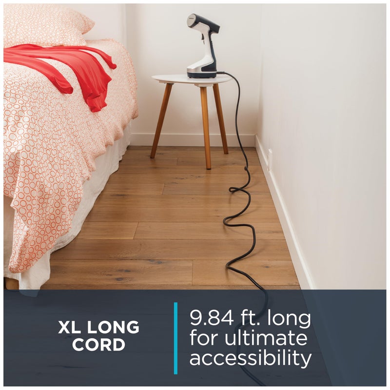 Rowenta, Steamer for Clothes, X-Cel Handheld Steamer, 1600 Watts, 40-Second Fast Heat-Up, Powerful Continuous or On Demand Steam, 1600 Watts, Navy Blue Clothes Steamer, Travel Must Have, DR8120 - Image 5