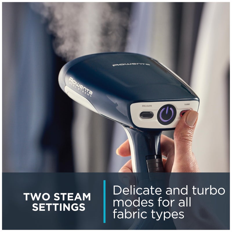Rowenta, Steamer for Clothes, X-Cel Handheld Steamer, 1600 Watts, 40-Second Fast Heat-Up, Powerful Continuous or On Demand Steam, 1600 Watts, Navy Blue Clothes Steamer, Travel Must Have, DR8120 - Image 2