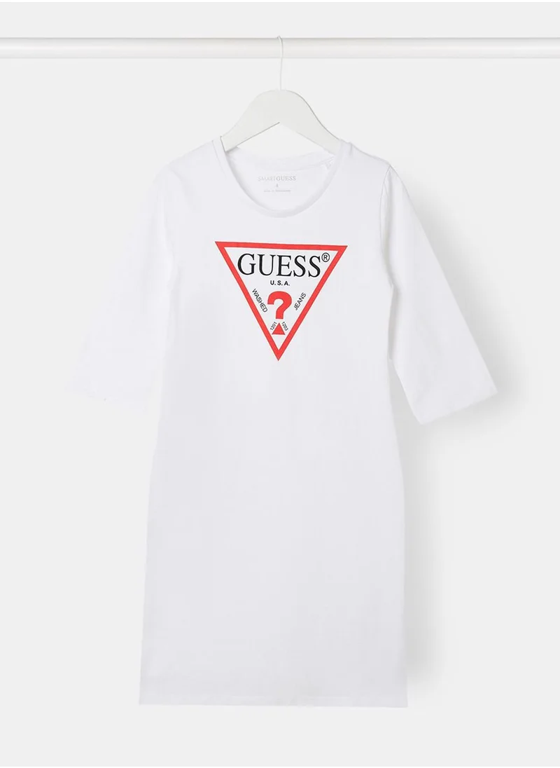 GUESS Kids Triangle Logo Dress