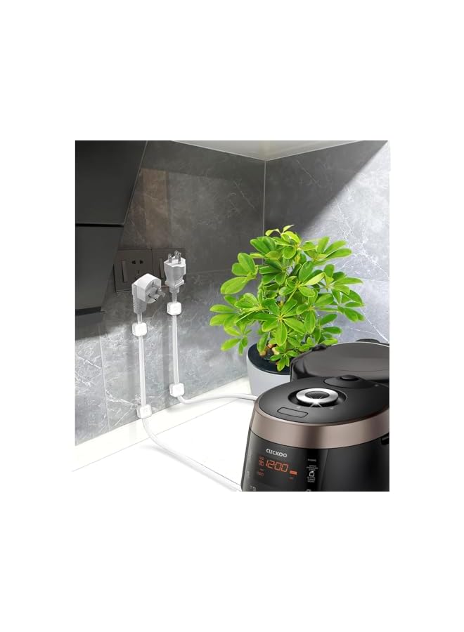 promass COOLive Magnetic Cord Organizer, 6Pcs Magnetic Cable Clips Adhesive Cord Holder Under Desk Charger Cord Holder Management for Home Kitchen Appliances Office Desktop Car Nightstand - White - Image 5