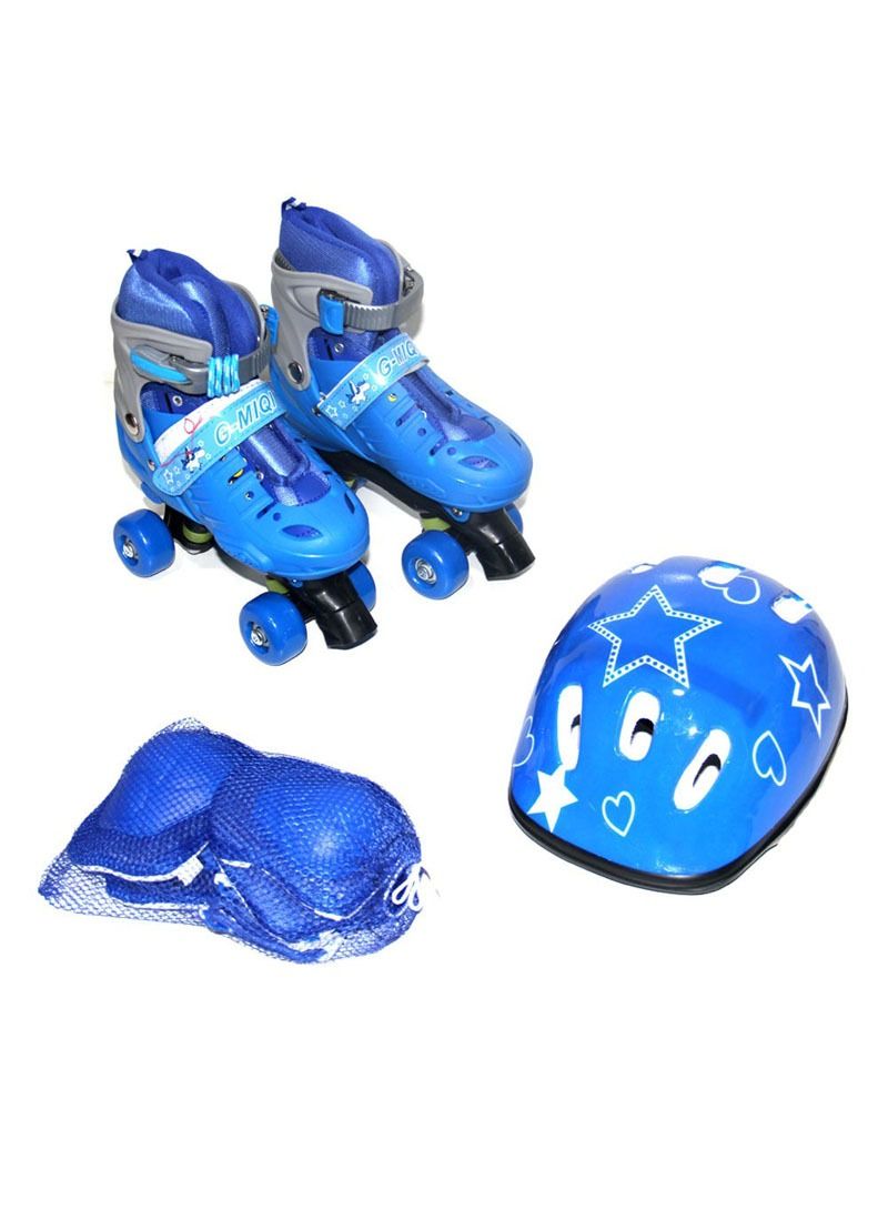 إيه جي دي حذاء التزلج برقبة عالية مع خوذة وواقيات الركبة L (39-42) سم - Image 1