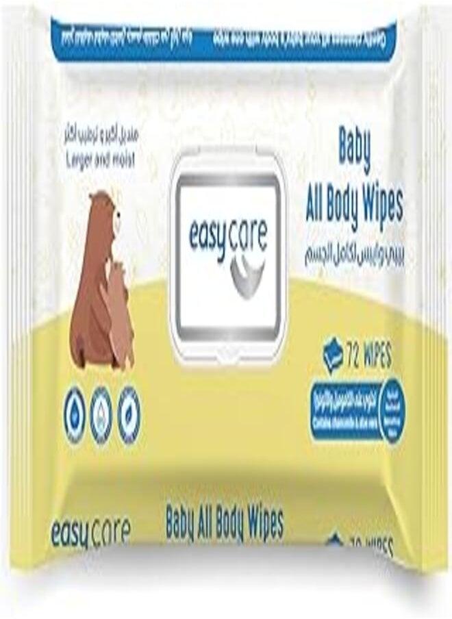 easy care Easy Care Baby Wipes All Body, 72 Wipes 