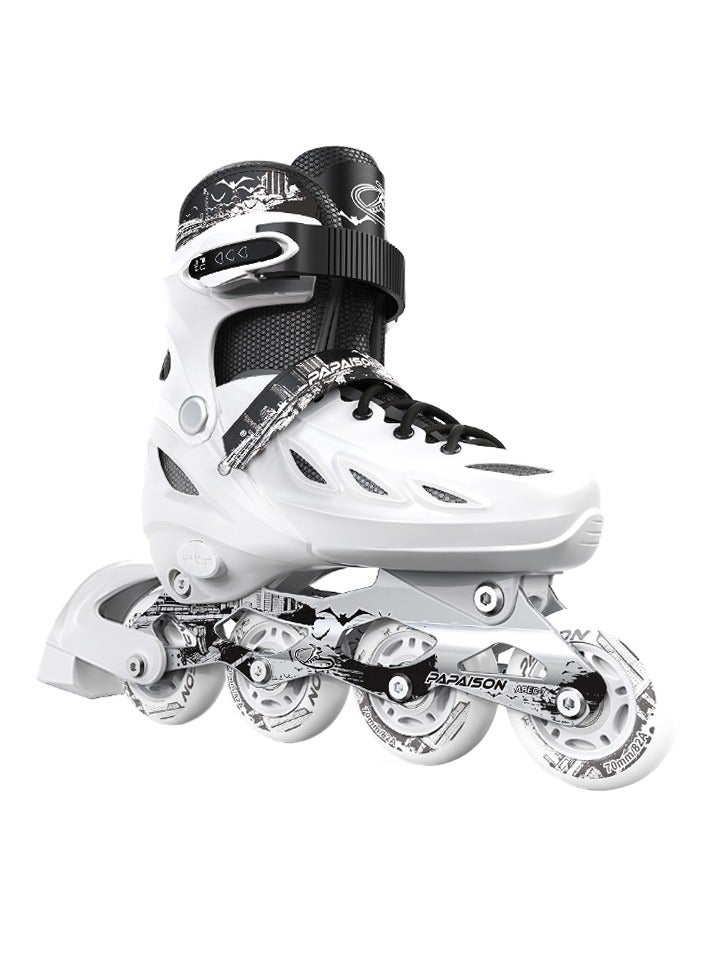 بابايسون أحذية التزلج على الجليد، أحذية التزلج على الجليد ذات العجلات القابلة للتعديل مع عجلة مضيئة بالكامل للأطفال - Image 5