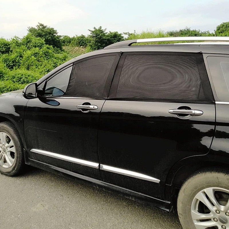 comfrt Sunscreen Heat Insulation Door Side Window Sunshade Car User External Mosquito Screen Universal Car Window Screens-Protect and Cool Your Vehicle - Image 4