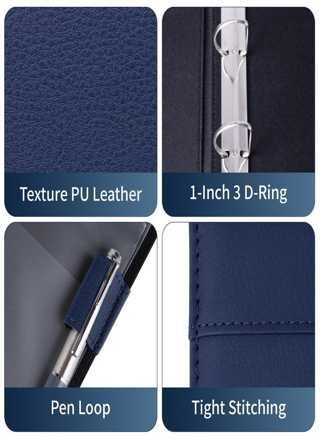 أنتنر مجلد شيكات أعمال من Antner بثلاث حلقات، يتسع لـ 600 شيك، مصنوع من جلد PU، مزود بجيب بسحاب، مناسب لمنظم شيكات بثلاثة أو تسعة ثقوب. - Image 4