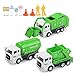 FIVEDAOGANG Toy Vehicles Set 3 Pack Sanitation Truck Car Model Garbage Trucks Water Tanker Playset with 8 Signpost Friction Power for Boys Age 3 Toddlers Kids Holiday Birthday Gift Children - Image 3