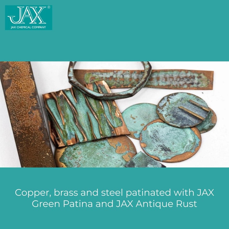 Jax Green Patina - Metal Finishing Solution - Antique Finish without Heat or Electricity - Pint - Image 3
