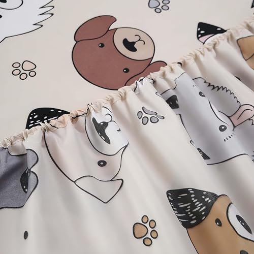 SDY 4PCS Dog Bedding Sheets Set Twin Size, Cute Puppy Pattern Fitted Sheet Sets with Deep Pocket, Kawaii Bedroom Decor for Kids, Teens, Children, Baby, Boys, Girls and Animal Lovers (Dog, Twin) - Image 5