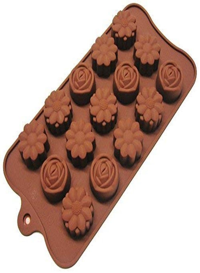 BriKSHi Silicone Flower Shape Chocolate Mould Pack of 1 - Image 2