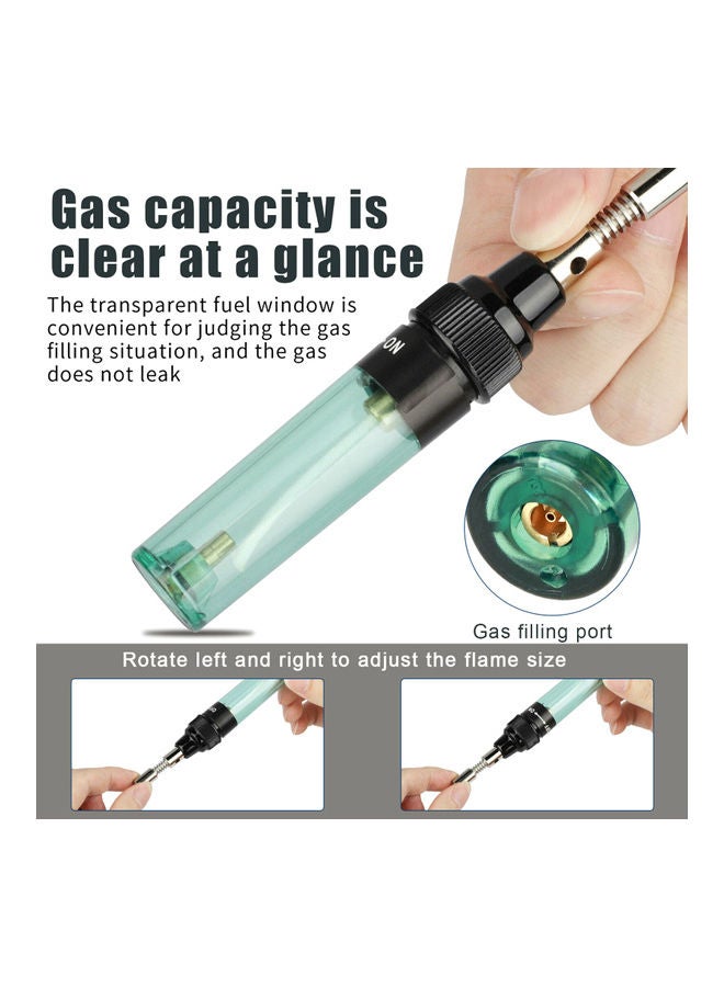 Loquat Cordless Refillable Gas Soldering Iron Pen Kit Multicolour - Image 4