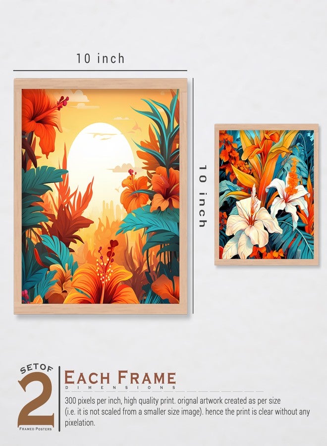 ARTELLY ARETLLY Framed Wall Art - Wall Painting/Poster For Living Room Bedroom - Painting For Wall/Home Decoration - Frames For Wall Decor (Set of 4) (Medium, Modern Artwork 2) - Image 3
