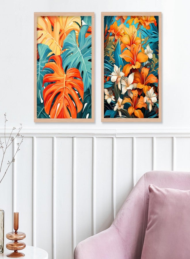 ARTELLY ARETLLY Framed Wall Art - Wall Painting/Poster For Living Room Bedroom - Painting For Wall/Home Decoration - Frames For Wall Decor (Set of 4) (Medium, Modern Artwork 2) - Image 4