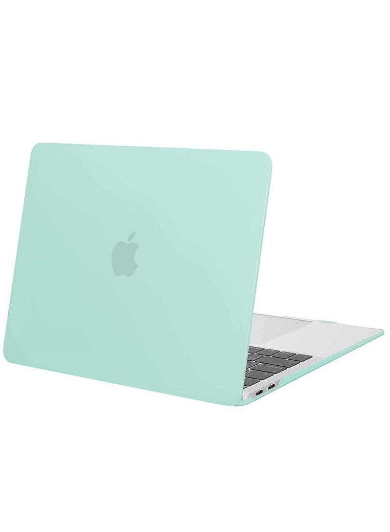 MacBook Pro 13 inch Case 2023 /2022 /2021 2020 /2016 M2 M1 A2338 A2251 A2289 A2159 A1989 A1708 A1706 with Without Touch Bar Plastic Hard Shell Case Cover Mint Green