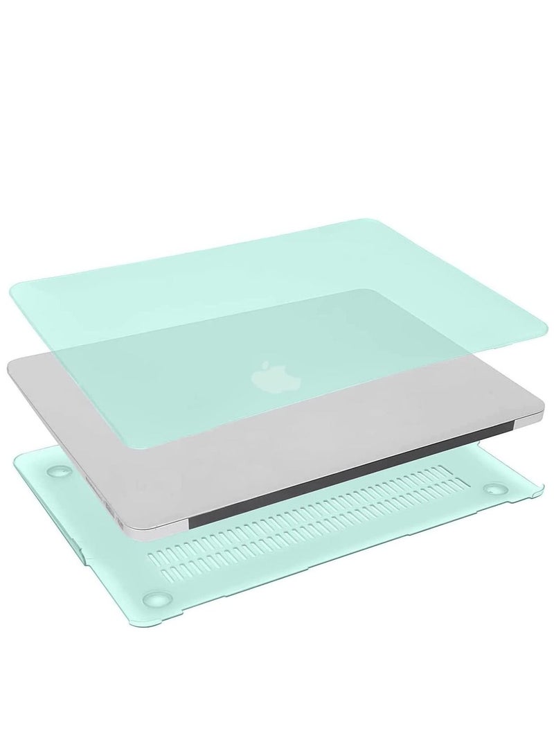MacBook Pro 13 inch Case 2023 /2022 /2021 2020 /2016 M2 M1 A2338 A2251 A2289 A2159 A1989 A1708 A1706 with Without Touch Bar Plastic Hard Shell Case Cover Mint Green