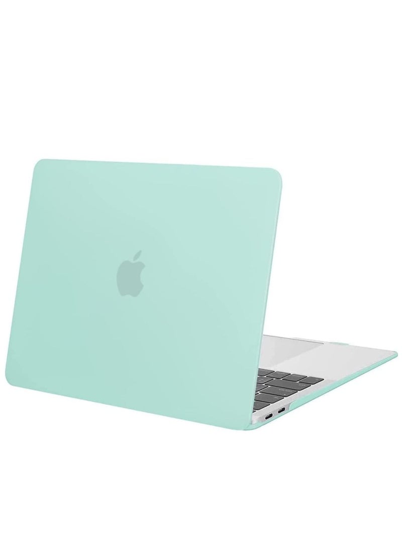 MacBook Pro 13 inch Case 2023 /2022 /2021 2020 /2016 M2 M1 A2338 A2251 A2289 A2159 A1989 A1708 A1706 with Without Touch Bar Plastic Hard Shell Case Cover Mint Green