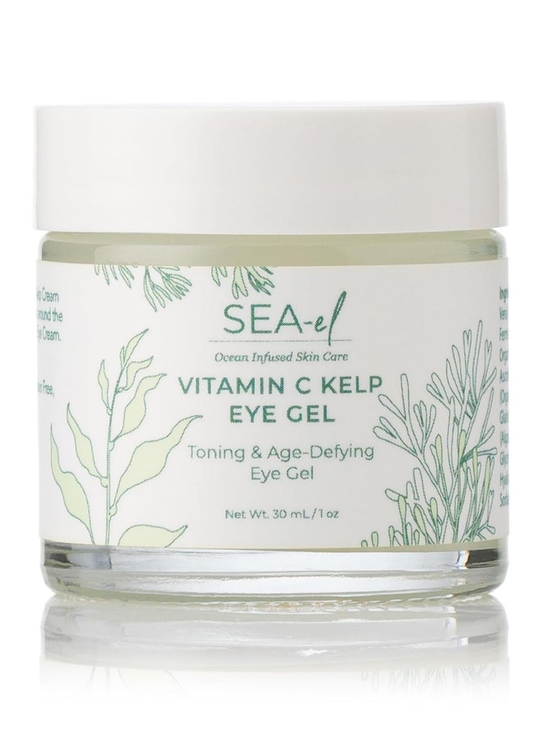Sea-El Vitamin C Kelp Eye Gel Toning & Age Defying Skincare for Puffiness, Under Eye Bags & Dark Circles Cooling Youthful Glow for Women & Men - 1 Oz  - Image 1