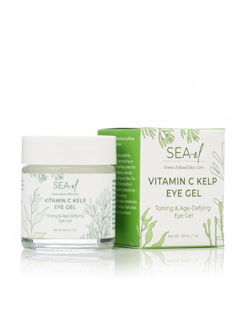 Sea-El Vitamin C Kelp Eye Gel Toning & Age Defying Skincare for Puffiness, Under Eye Bags & Dark Circles Cooling Youthful Glow for Women & Men - 1 Oz  - Image 2