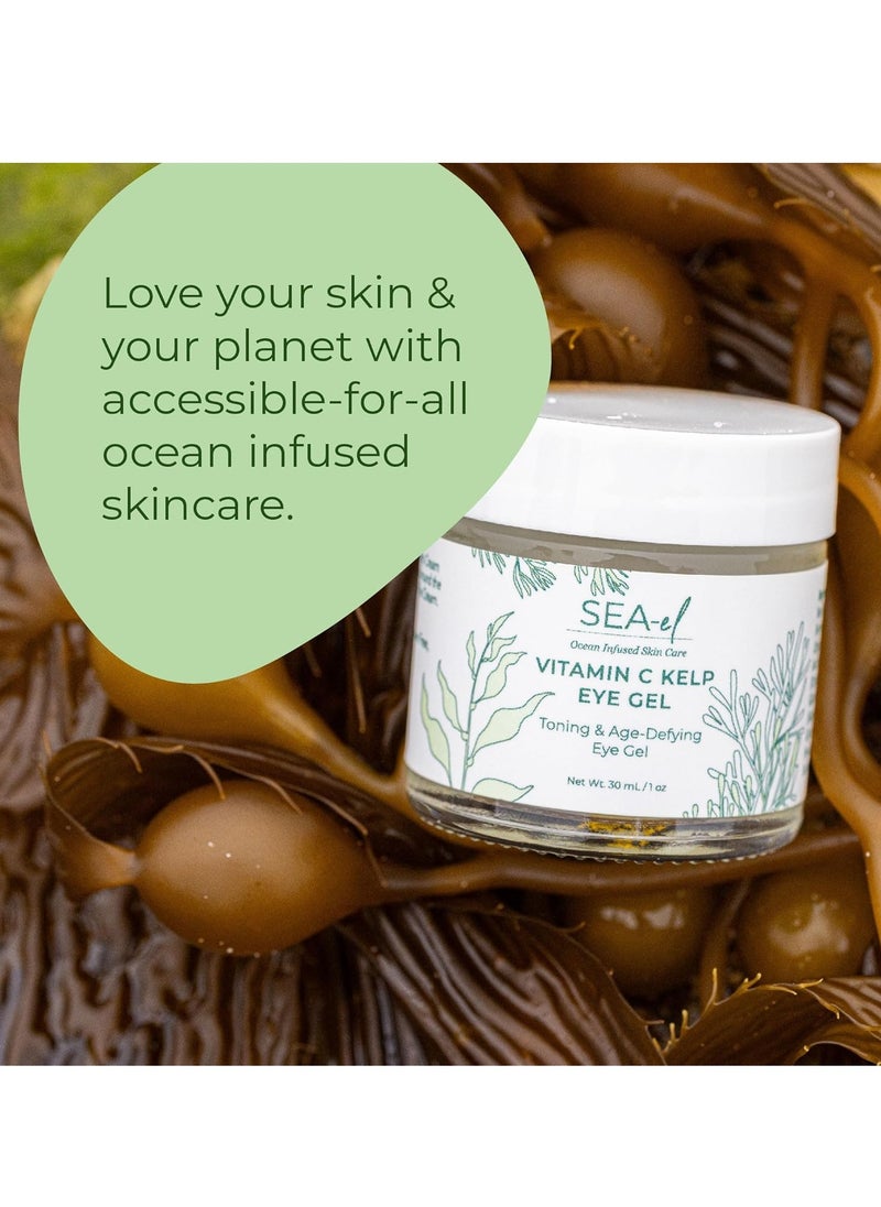 Sea-El Vitamin C Kelp Eye Gel Toning & Age Defying Skincare for Puffiness, Under Eye Bags & Dark Circles Cooling Youthful Glow for Women & Men - 1 Oz  - Image 3
