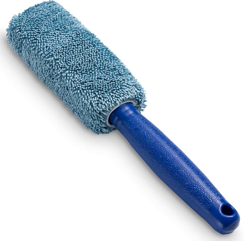 JIANFA Wheel Brush, Microfiber Metal Free Wheel & Rim Brush Cleaner Brush for Wheel and Rim Detailing, No Scratching - Image 1