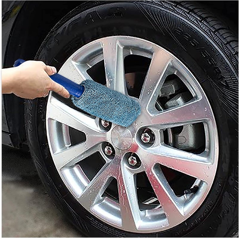 JIANFA Wheel Brush, Microfiber Metal Free Wheel & Rim Brush Cleaner Brush for Wheel and Rim Detailing, No Scratching - Image 4