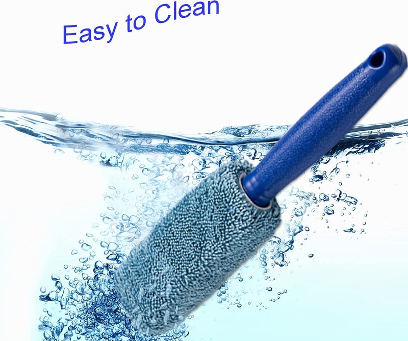 JIANFA Wheel Brush, Microfiber Metal Free Wheel & Rim Brush Cleaner Brush for Wheel and Rim Detailing, No Scratching - Image 3