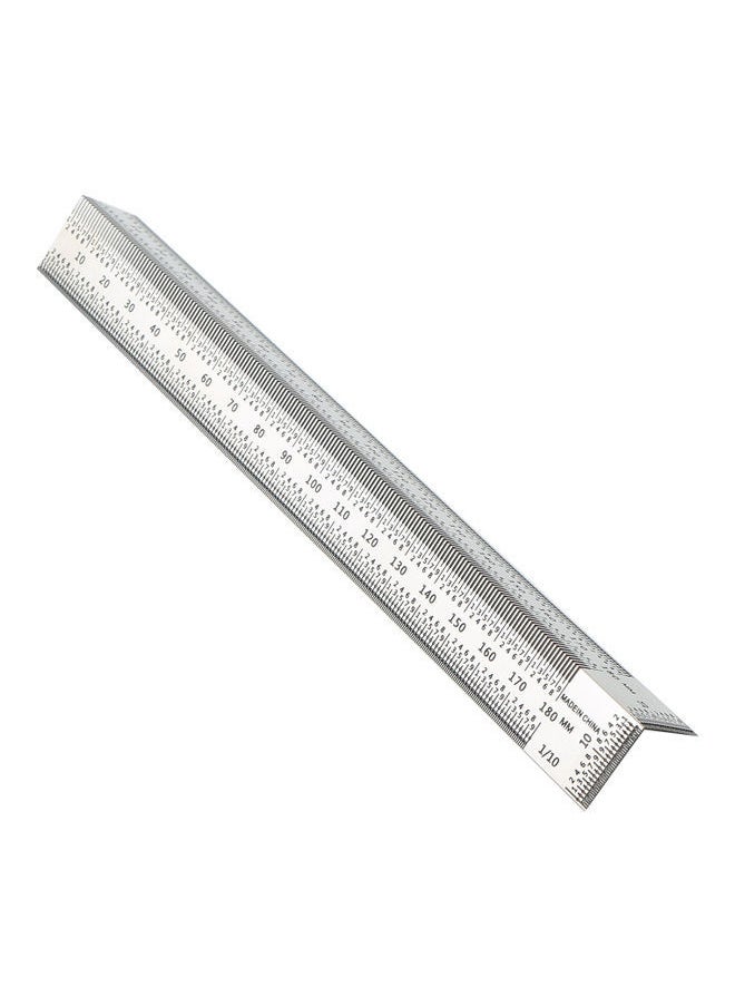 NIBEMINENT Stainless Steel Marking Line T-Shaped Ruler Silver  - Image 1