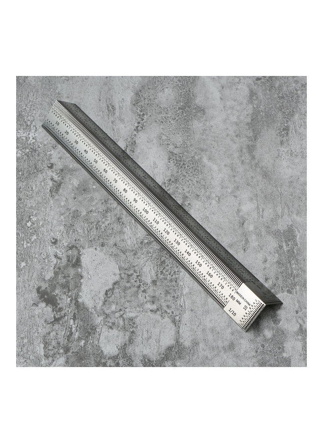 NIBEMINENT Stainless Steel Marking Line T-Shaped Ruler Silver  - Image 4
