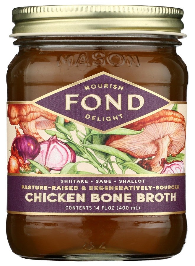 Fond Shiitake & Sage Chicken Bone Broth, 14 Fz - Image 1