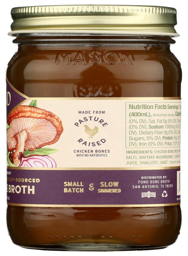 Fond Shiitake & Sage Chicken Bone Broth, 14 Fz - Image 4