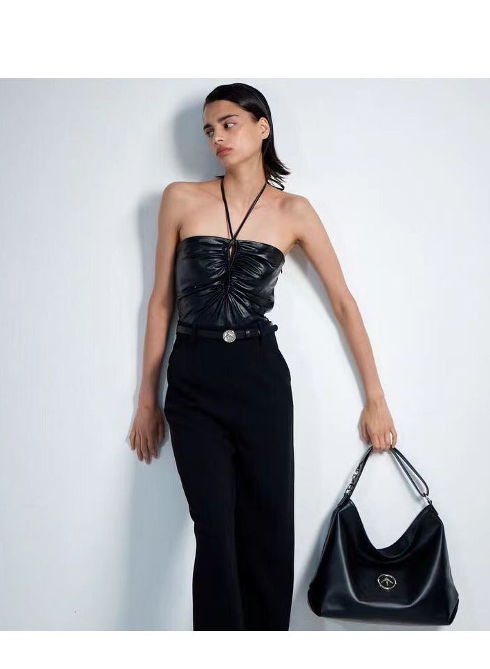 GT GROTTO Blackstone Classic Large Capacity Tote Shoulder Bag Crossbody Tote Arrow Bag - Image 2