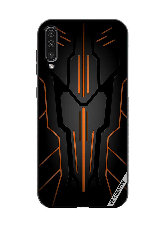 VR CREATIVE Protective Case Cover For Samsung Galaxy A50/A50s Black Sark Design Multicolour - Image 1