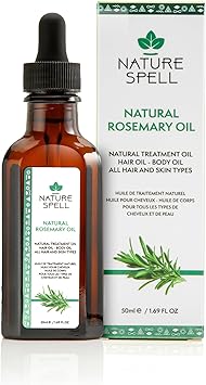 Nature Spell زيت إكليل الجبل من ناتشر سبيل لحماية الشعر بحجم السفر مع قطارة 50 مل يعالج الشعر الجاف والتالف ويستهدف نمو الشعر مصنوع في المملكة المتحدة - Image 1