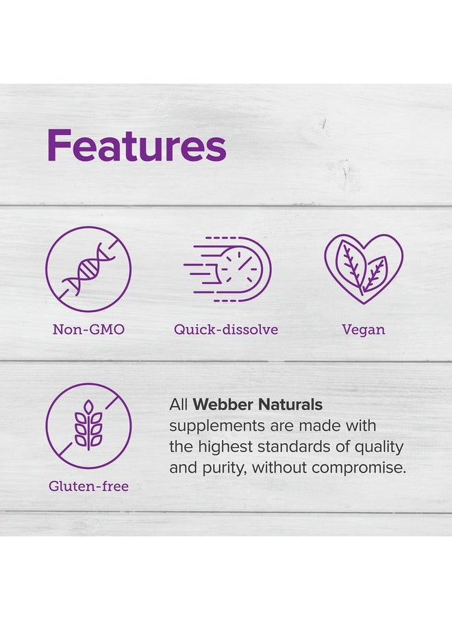 Webber naturals Vitamin B12 10000 Mcg Ultra Strength 40 Count Fastmelting Tablets Supports Energy Metabolism Immune And Heart Health Gluten Free Nongmo Vegan  - Image 3
