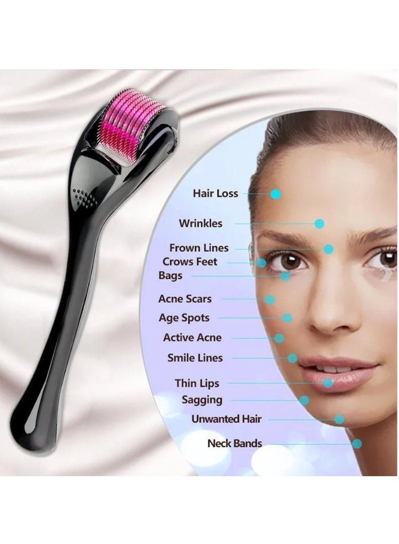 ديرما رولر بكرة إبر صغيرة من التيتانيوم أسود/وردي 0,5مم - Image 2