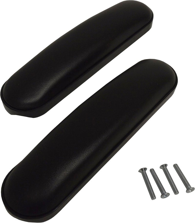 Alco Universal Desk Length (9-1/8") Wheelchair Arm Pads, Black (Pair), Universal: Fits Most Invacare, Medline, Drive, E&J, Guardian, Lumex, Tuffcare, & Other Desk Arm Manual Wheelchairs - Image 1