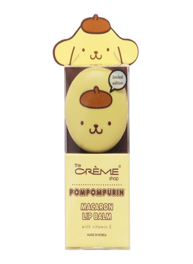 The Crème Shop x Sanrio Hello Kitty Macaron Lip Balm Korean Cute Scented Pocket Portable Soothing Advanced Must-Have on-the-go (Pompompurin Caramel Pudding) - Image 1