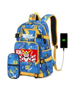 Junior High School Student Backpack  Primary School Student Large Capacity School Bag, Pencil Case Set 47*14*30cm