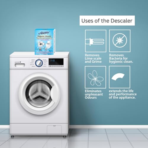 Atomic Front Load Washing Machine Drum Cleaning Powder, Top Load Washing Machine Tub Cleaner Powder, Descale Powder For Washing Machine [Pack OF 2, 150 GM Each] - Image 4
