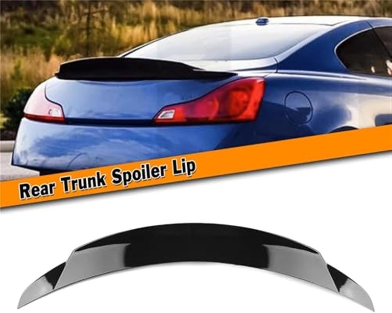 QASULER Carbon Fiber Look Rear Bumper Spoiler for Infiniti G Series - Image 2
