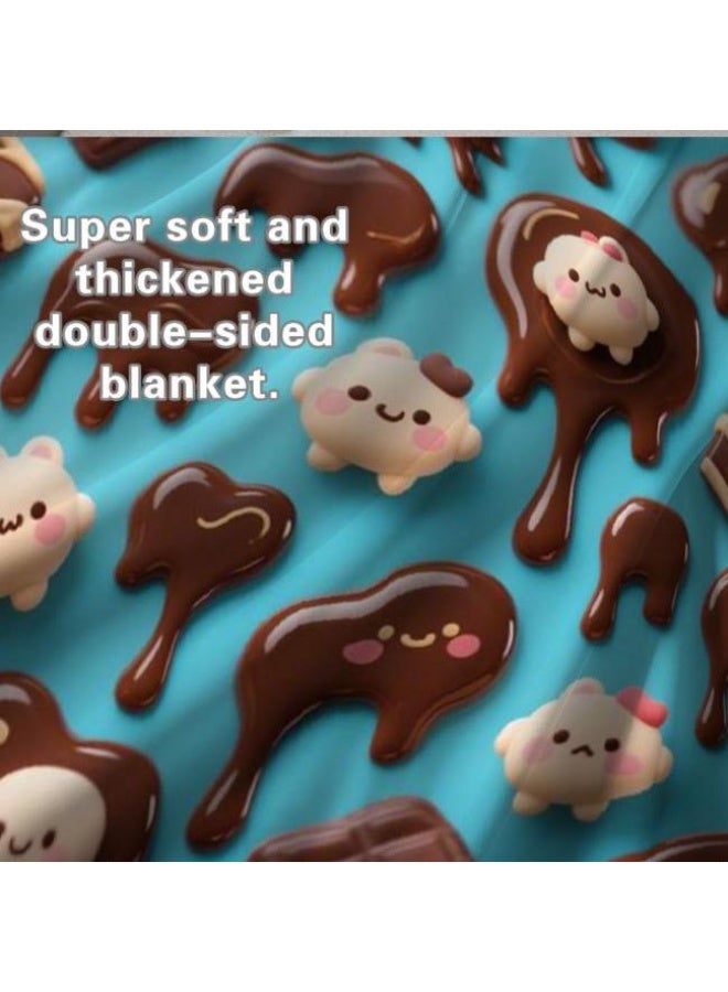 عام بطانية رقيقة من الفانيلا الكرتونية للأطفال والرضع (دافئة ومريحة، ومناسبة للنوم والألعاب) 70 سم * 100 سم - Image 4