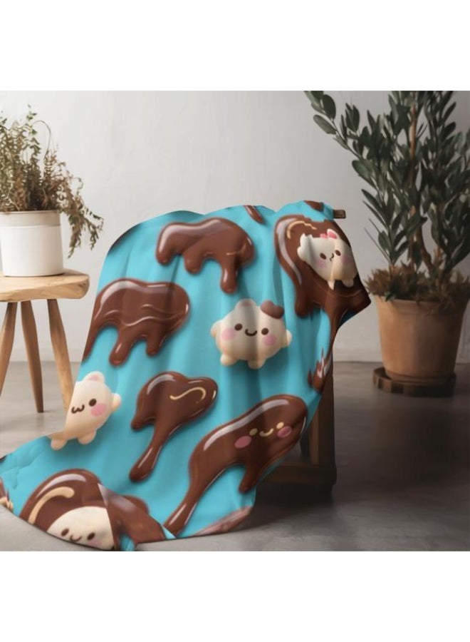 عام بطانية رقيقة من الفانيلا الكرتونية للأطفال والرضع (دافئة ومريحة، ومناسبة للنوم والألعاب) 70 سم * 100 سم - Image 5