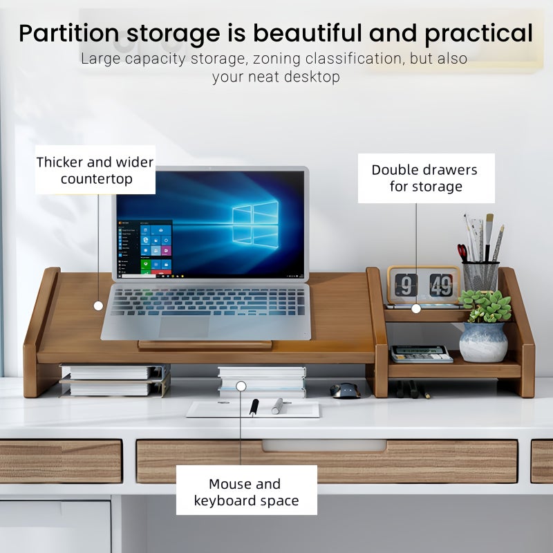 Upgraded Laptop Stand Monitor Riser for MacBook Pro Air Medium Size - Image 4