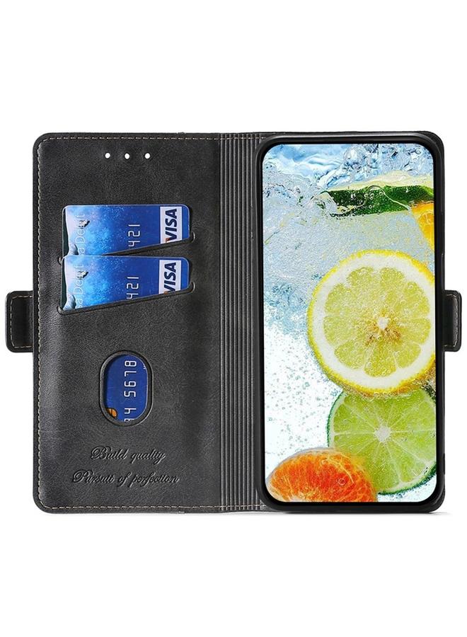 S-TOP Case For Itel A50 4G Contrast Color Side Buckle Leather Phone Case - Image 3