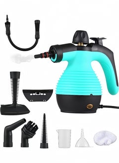 Peachjoy Handheld Steam Cleaner 1050W, High-Temperature Pressurized Steam Cleaning Machine with 9 Accessories, Multifunctional for Home and Car, 220V, Blue  - Image 1