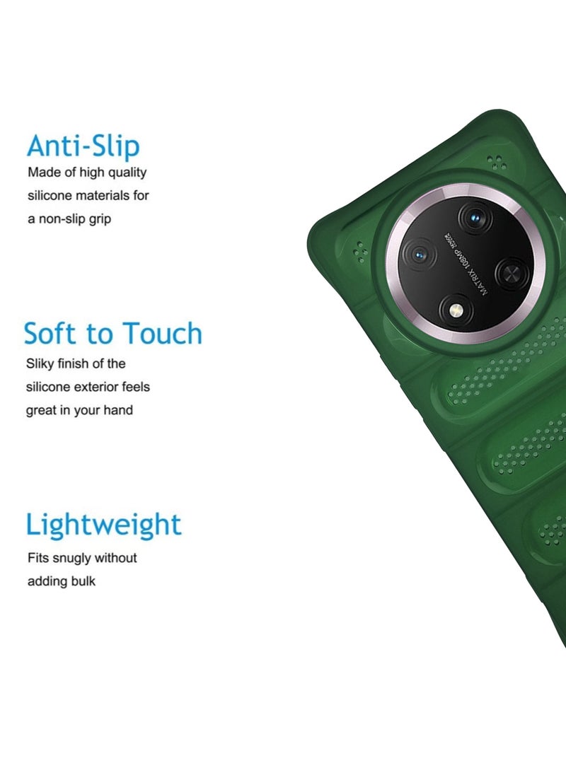 Waldic Honor X9c 5G Premium Case | Premium Silicone  Case Cover Designed for Honor X9c | Honor X9c Case Camera and Drop Protection Thin Protective Back Cover Case for Honor X9c - Green  - Image 2