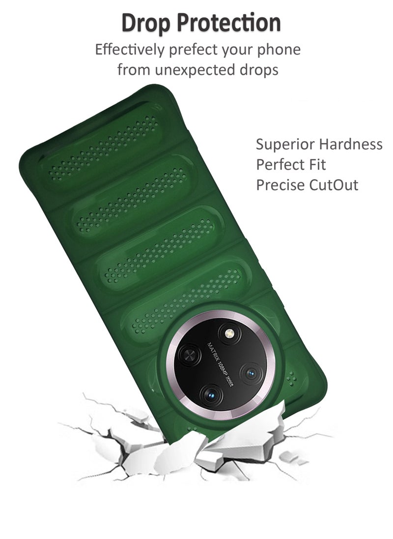 Waldic Honor X9c 5G Premium Case | Premium Silicone  Case Cover Designed for Honor X9c | Honor X9c Case Camera and Drop Protection Thin Protective Back Cover Case for Honor X9c - Green  - Image 4